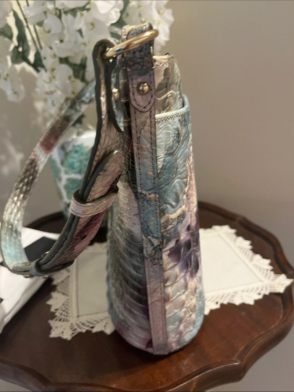 EUC Brahmin Quinn Nirvana Melbourne bucket bag.